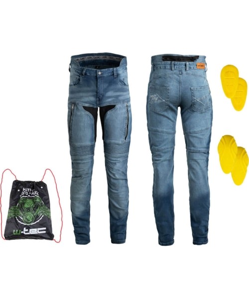 Meeste mootorratta teksad W-TEC: Men’s Motorcycle Jeans W-TEC Grandus EVO