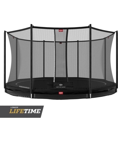 In-ground trampolines BERG: Trampoline BERG Favorit InGround 430 Black + Safety Net Comfort