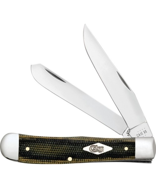 Multifunction Tools and Knives W.R. Case & Sons Cutlery Co.: Peilis Case SS Trapper Black/Green/Natural Micarta