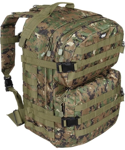 Outdoors Backpacks : Kuprinė MFH Assault II, Digital Woodland, 40l