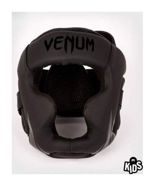 Boxing Helmets Venum: Venum Challenger Kids Headgear - Black/Black