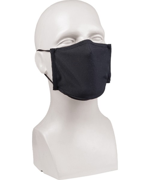 Camping Accessories MIL-TEC: BLACK MOUTH/NOSE COVER PES/EL SQUARE-SHAPE