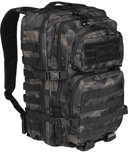 Seljakotid matkale MIL-TEC: DARK CAMO BACKPACK US ASSAULT LARGE