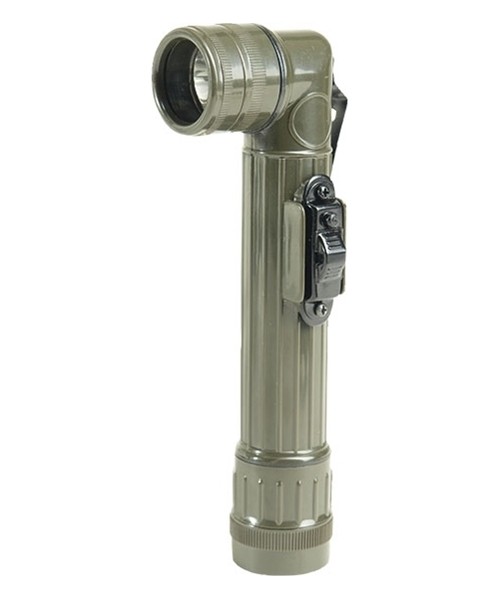 Taskulambid MIL-TEC: US OD SMALL LED ANGLEHEAD FLASHLIGHT