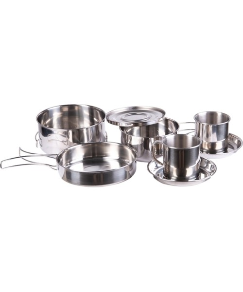 Nõud MIL-TEC: COOK SET STAINLESS STEEL 8-PCS.