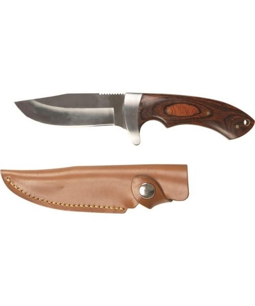 Hunting and Survival Knives MIL-TEC: HUNTING KNIFE WITH WOODEN HANDLE