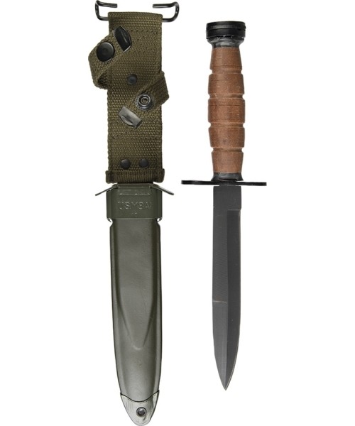 Jahi- ja ellujäämisnoad MIL-TEC: US M4 LEATHER BAYONET (REPRO)