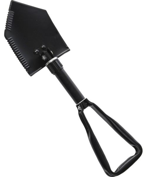 Showels MIL-TEC: US BLACK 2,5MM TRIFOLD SHOVEL WITH POUCH