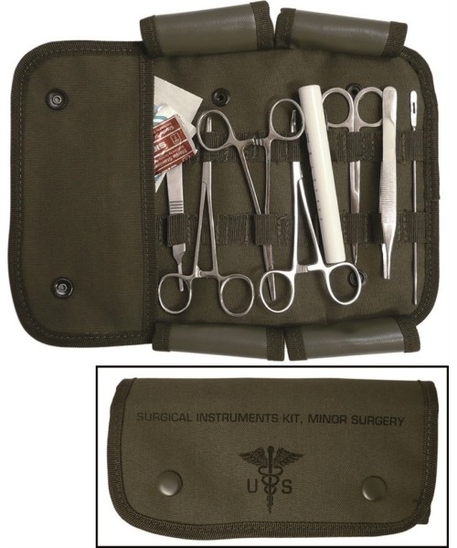 Telkimistarvikud MIL-TEC: US 12 PC SURGICAL SET