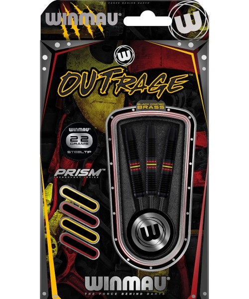 Darts Winmau: Winmau Outrage brass steel tip darts