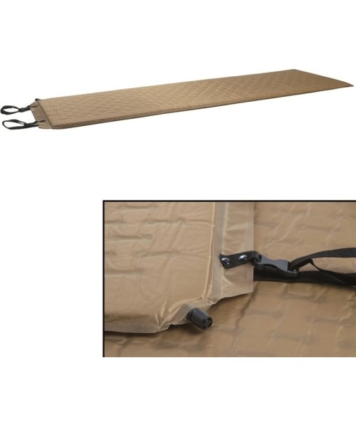 Inflatable Camping Mats MIL-TEC: COYOTE SELFINFLATABLE WAFFLE MATRESS