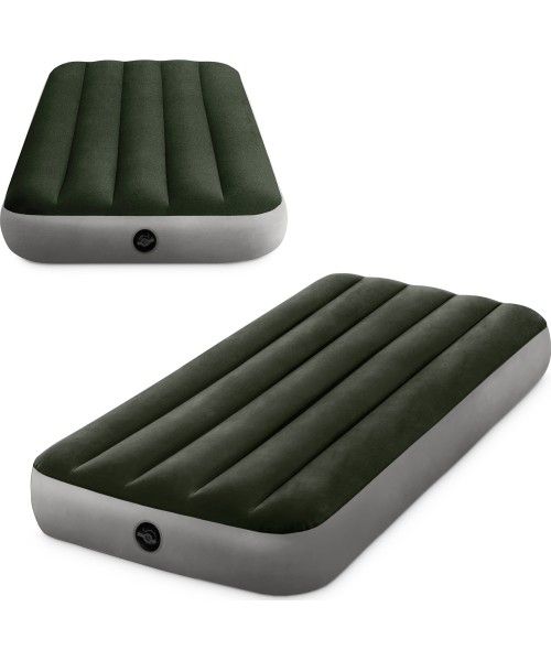 Inflatable Camping Mats Intex: Materac dmuchany łóżko 191x76cm z pompką 1-osobowy 64106