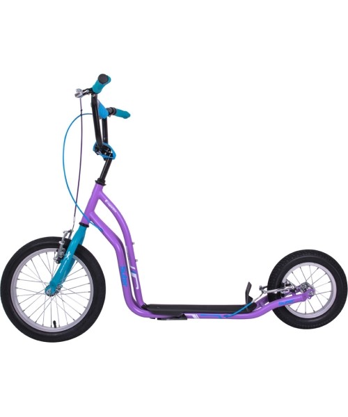 City Scooters inSPORTline: Paspirtukas su pripučiamais ratais inSPORTline Suter SE Purple (iki 100 kg)