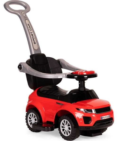 Go-Karts for Children : Paspiriama mašinėlė su stogeliu 3in1 Multistore Super Car, raudona