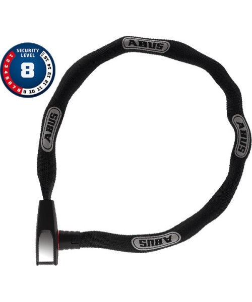 Kindad ja kiivrid Abus: Spyna Abus Steel-O-Chain 8807K/110 black