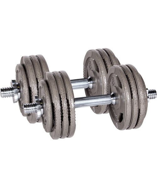 Adjustable Dumbbells inSPORTline: Single-Handed Plate-Loaded Dumbbell Set inSPORTline Hamerton 2 x 17,5 kg