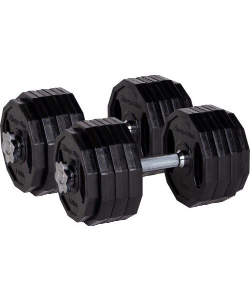 Adjustable Dumbbells inSPORTline: Single-Handed Plate-Loaded Dumbbell Set inSPORTline Ruberton 2 x 20 kg