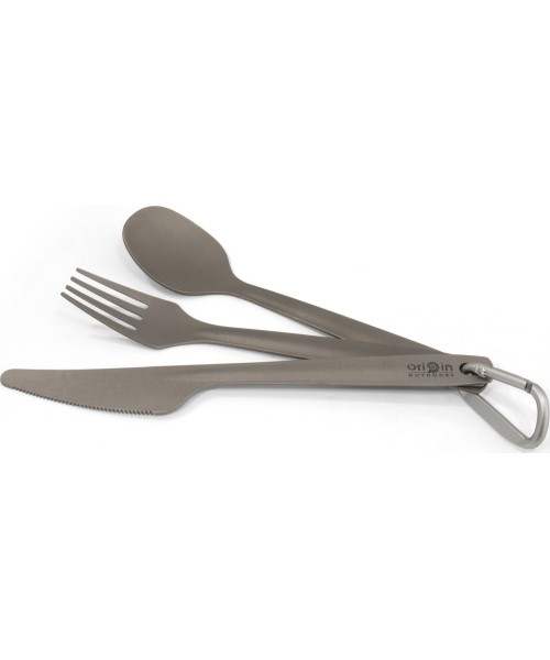 Cutlery Origin Outdoors: "Origin Outdoors" stalo įrankių rinkinys "Titanium