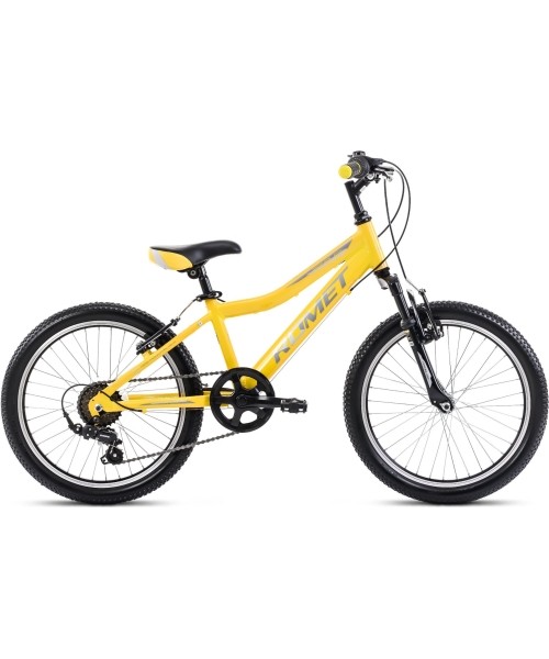 Laste- ja noortejalgrattad Romet: Dviratis Romet Rambler 20 KID 2 2024 yellow-grey