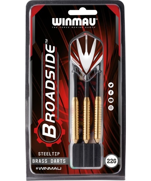 Darts Winmau: Winmau Broadside žalvarinės strėlės 22 gramų