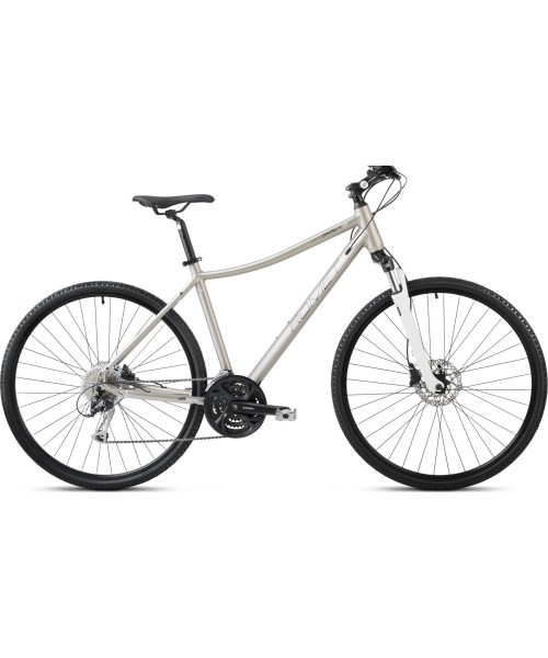 City Bikes Romet: Dviratis Romet Orkan 4 D 2024 champane-black-silver