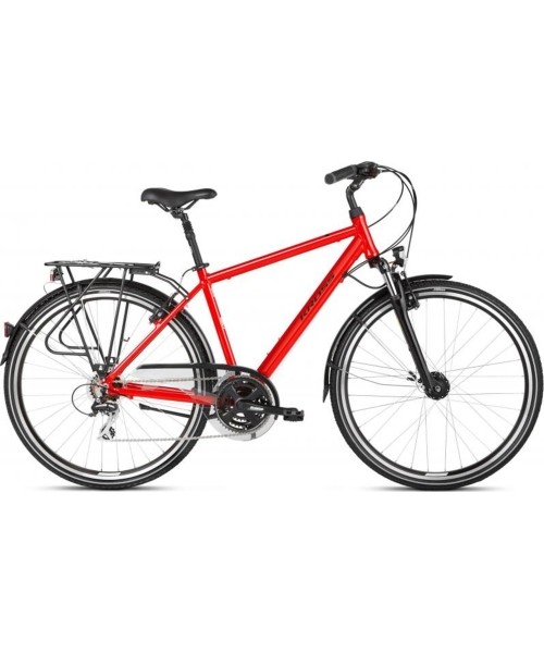 City Bikes : KROSS TRANS 3.0 28" 21G dydis 19" (48cm) (raudona)