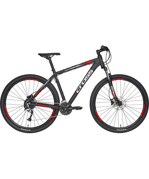 City Bikes : CROSS GRX 8 SL3 29" dydis 18" (46cm) (juoda/raudona)