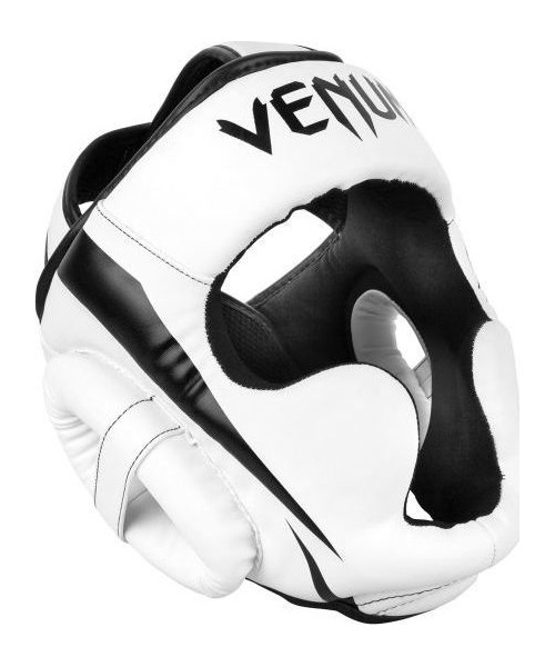 Boxing Helmets Venum: Bokso šalmas Venum Elite - White/Black