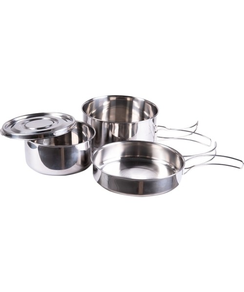 Dishes MIL-TEC: COOK SET STAINLESS STEEL 4-PCS.