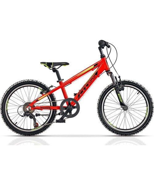 Children's and Junior Bikes : CROSS Speedster Boy 20" 6G dydis 10" (26cm) (raudona/geltona/juoda)