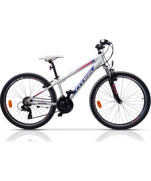 City Bikes : Dviratis Cross Speedster Girl 26", dydis 12.5"(32cm), baltas/juodas/mėlynas