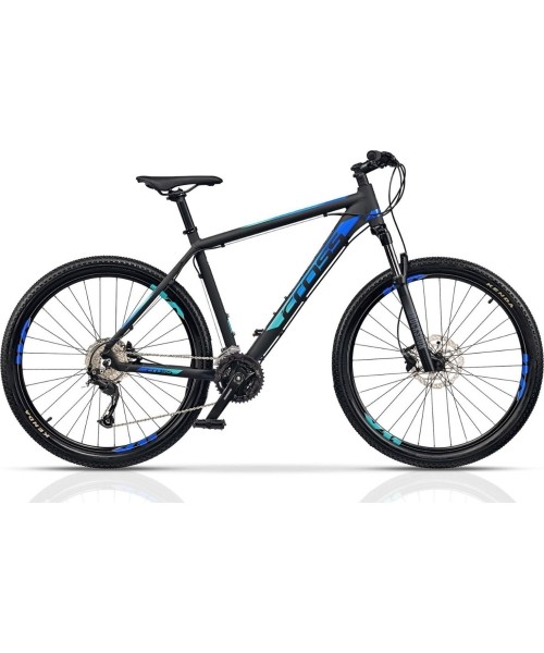 City Bikes : CROSS GRX 9 29" 27G dydis 22" (56cm) (juoda/mėlyna/geltona)