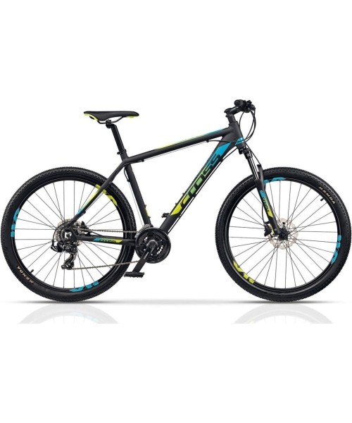 City Bikes : CROSS GRX 7 29" 21G dydis 20" (51cm) (juoda/mėlyna/geltona)