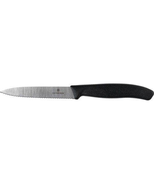 Cutlery : Victorinox 6.7733 serrated peeler knife, black