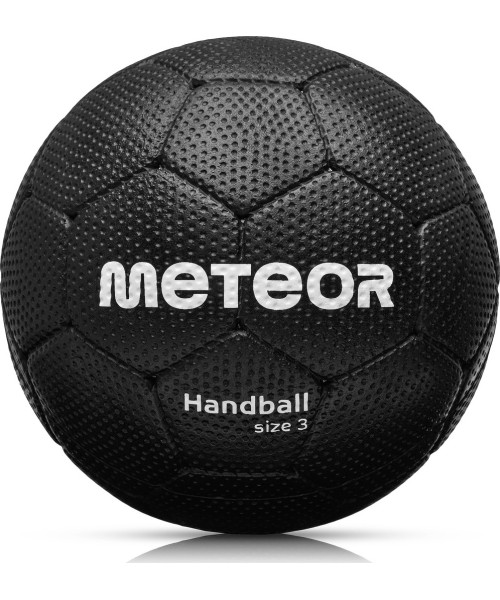 Handball Meteor: magnum rankinio kamuolys vyrams 3 black/grey