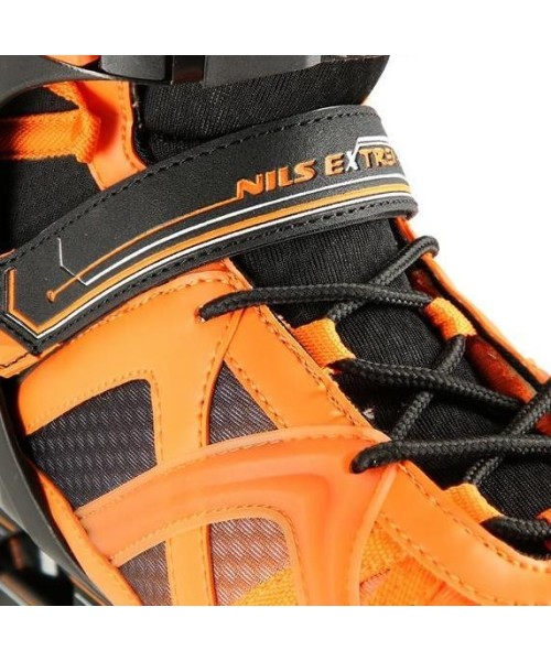 Fixed size rollers Nils Extreme: NA14112 JUODAI ORANŽINIAI RIEDUČIAI NILS EXTREME