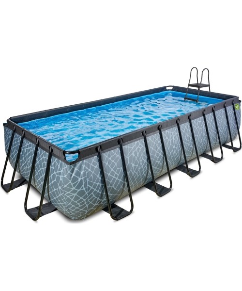 Above Ground Pools Exit: Baseinas EXIT Stone 540 x 250 x 122 cm su kopėtėlėmis ir pompa su smėlio filtru