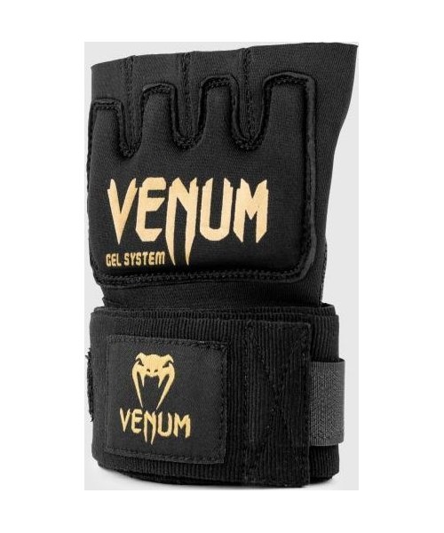 Boxing Wraps & Gel Undergloves Venum: Popirštinės Venum Kontact Gel, juodos-auksinės