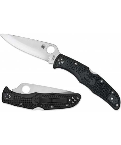 Hunting and Survival Knives Spyderco, Inc.: Sulankstomas peilis Spyderco C10PBK Endura 4, juodas