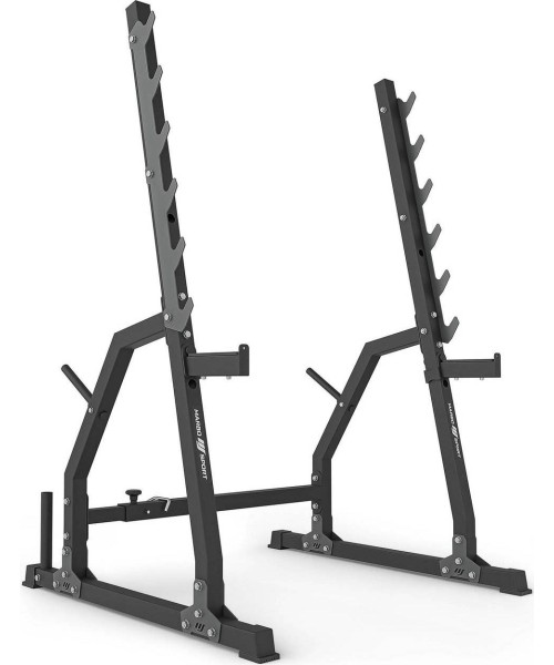 Barbell & Squat Stands Marbo Sport: Pagalbiniai portalo stendai ir atstumo tarp jų reguliavimas MS-S107 2.0 - "Marbo Sport