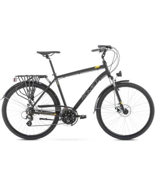 City Bikes Romet: Dviratis Romet Wagant 2 28" 2023 graphite-yellow gold