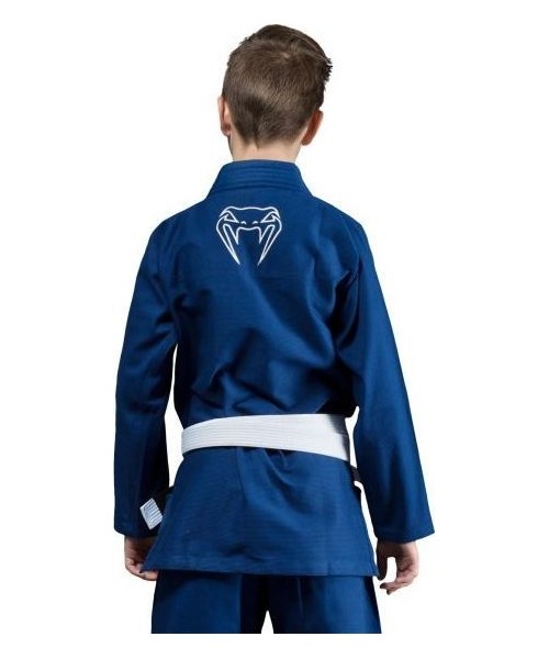 Jiu Jitsu Kimono Venum: Venum Contender Kids BJJ Gi (Free white belt included) - Blue