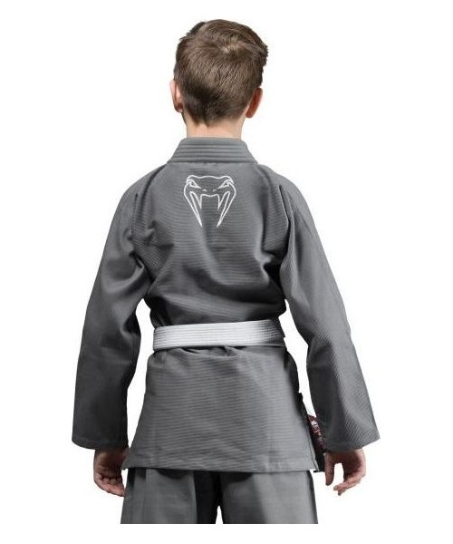 Jiu Jitsu Kimono Venum: Venum Contender Kids BJJ Gi (Free white belt included) - Grey