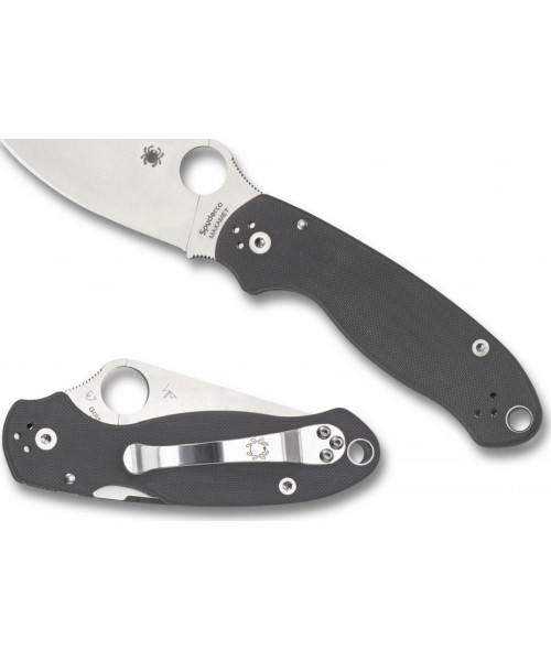 Hunting and Survival Knives Spyderco, Inc.: Sulankstomas peilis Spyderco C223GPDGY Para 3, tamsiai pilkas