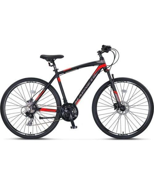 City Bikes : UMIT Magnetic HYD 28" dydis 20" (51cm) (juoda/raudona)