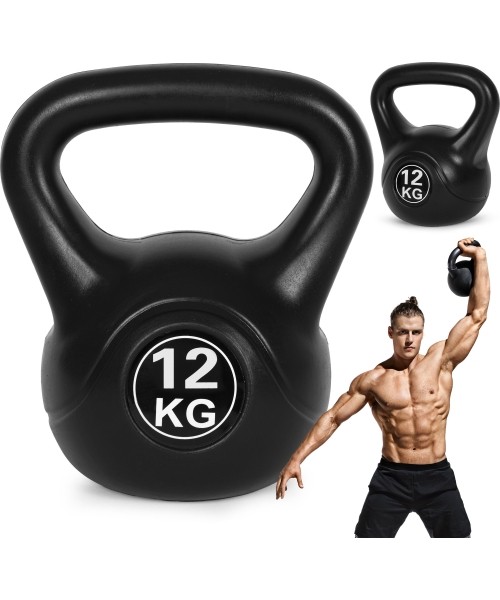 Dumbbells for Aerobics ModernHOME: Kettlebell kettle 12 kg exercise dumbbell ball weight fitness weight ModernHome