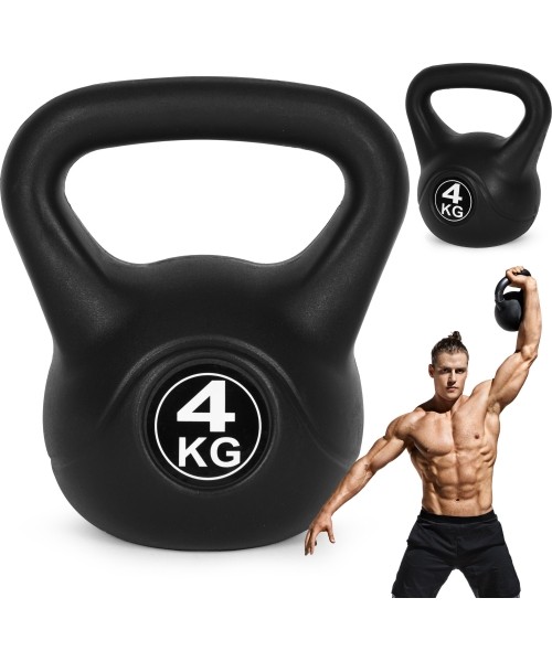 Dumbbells for Aerobics ModernHOME: Kettlebell kettle 4kg pratybų hantelis kamuolys fitneso svoris ModernHome