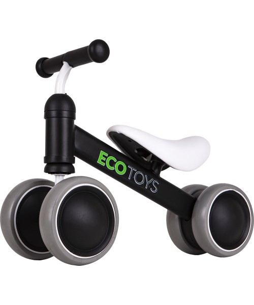 Laste tõukerattad Eco Toys: Mini dviratis Practise Black Ecotoys krosinis dviratis