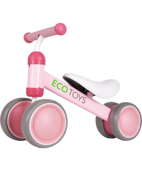 Laste tõukerattad Eco Toys: Treniruotis Rožinis Ecotoys mini krosinis dviratis