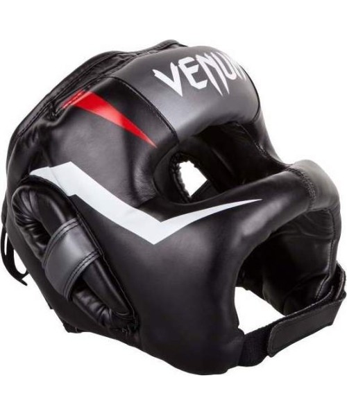 Boksikindad Venum: "Venum Elite Iron" geležiniai galvos apdangalai - juodi